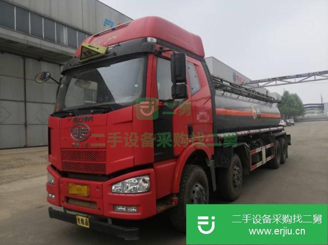 山東出售二手一汽解放油罐車