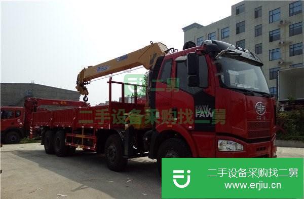 山西出售二手東風12噸后八輪隨車吊