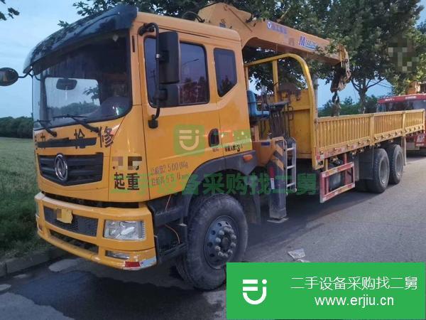 陜西出售二手徐工12噸雙聯泵隨車吊