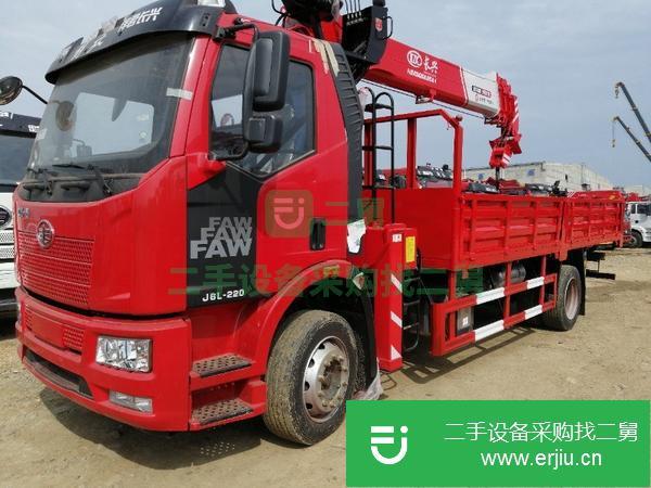山西出售二手解放J6單橋隨車吊