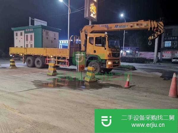 陜西出售二手徐工12噸雙聯泵隨車吊