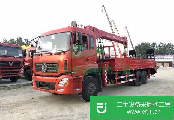 內蒙古出售二手東風天龍后八輪12噸隨車吊