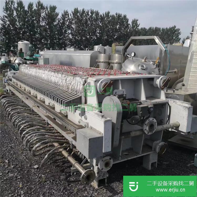 山東出售二手200平方自動拉板箱式壓濾機
