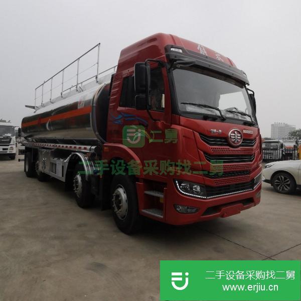 內蒙古出售二手解放悍V前四后六20噸油罐車