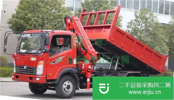 四川出售二手藍(lán)牌折臂自卸隨車吊