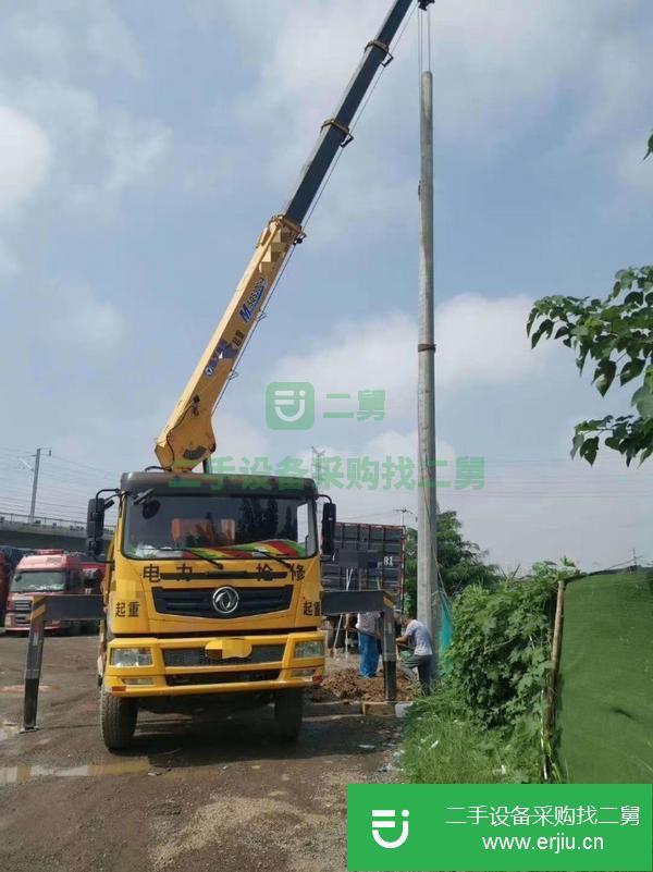 陜西出售二手徐工12噸雙聯泵隨車吊