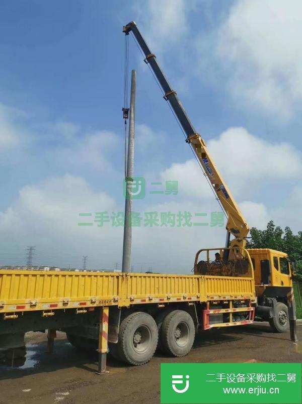 陜西出售二手徐工12噸雙聯泵隨車吊