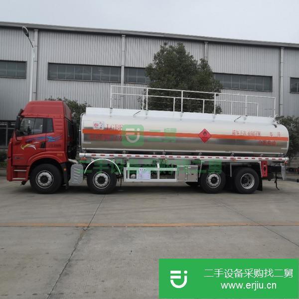 內蒙古出售二手解放悍V前四后六20噸油罐車
