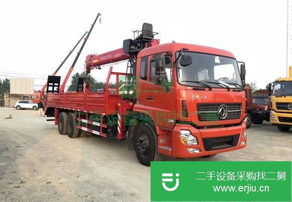 內蒙古出售二手東風天龍后八輪12噸隨車吊
