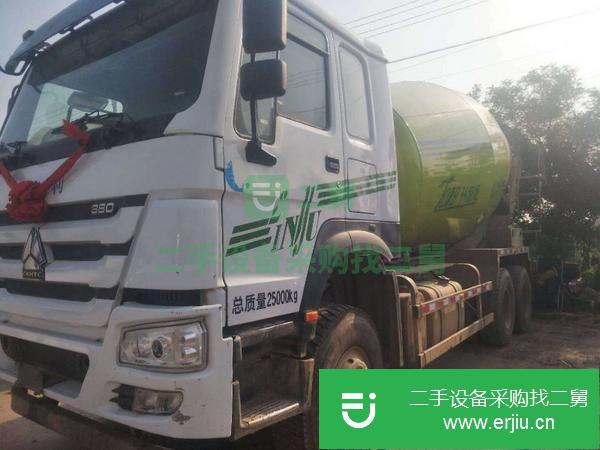 山東出售二手豪沃后八輪14方攪拌車