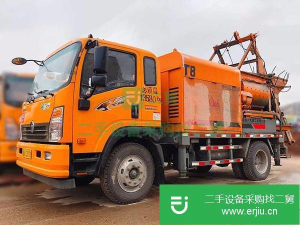 湖南出售二手三民重科攪拌車載泵