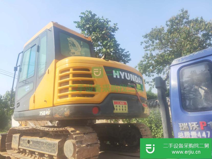 河南出售二手現代75VS挖掘機