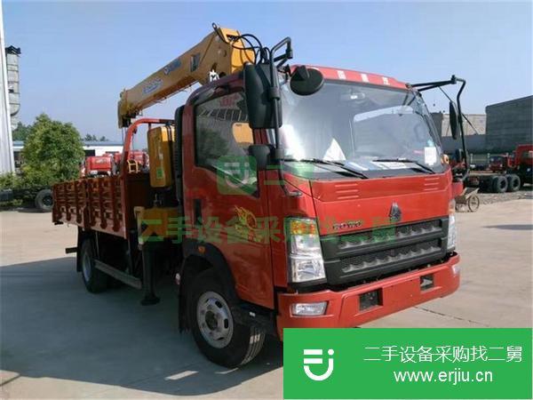 浙江出售二手重汽豪沃4200軸距隨車吊