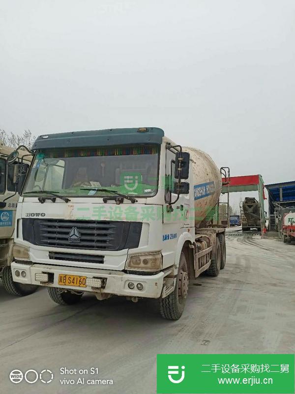 山西出售二手豪沃14方攪拌罐車