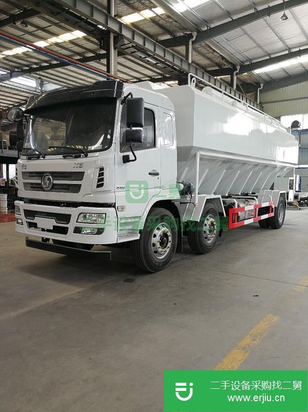 江蘇出售二手陜汽軒德30方散裝飼料運(yùn)輸車