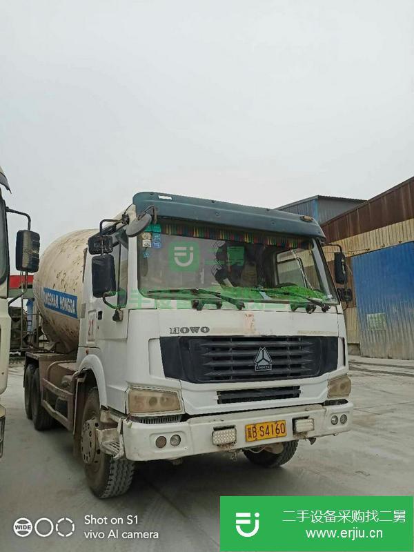 山西出售二手豪沃14方攪拌罐車