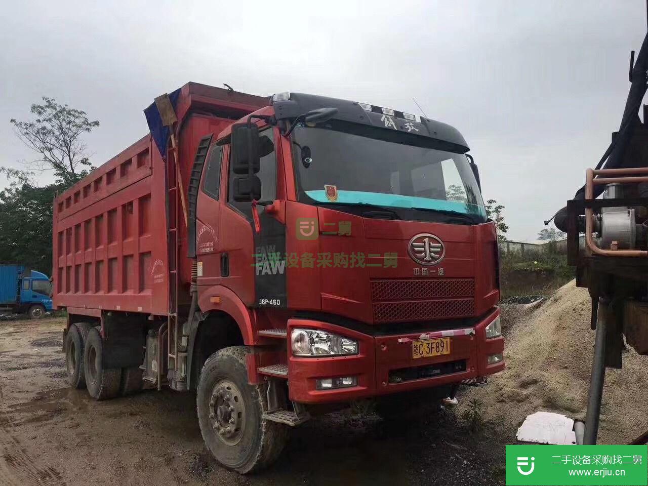 江西出售二手解放J6P自卸車