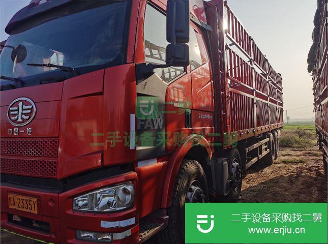 河北出售二手一汽解放J6P高欄載貨車