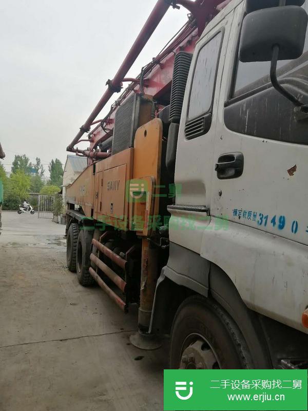 河北出售二手三一泵車，五十鈴46米底盤
