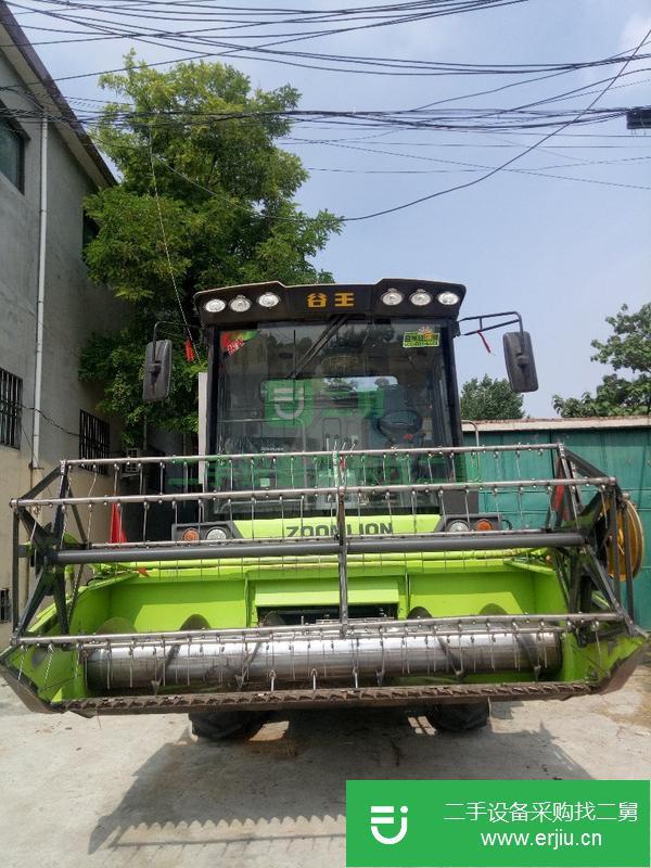 河南出售二手谷王小麥收割機