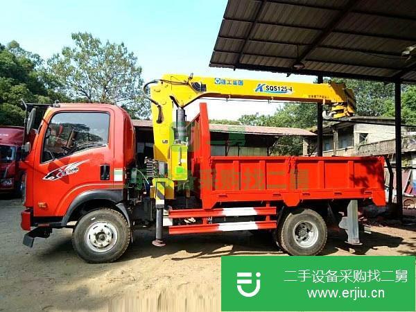 四川出售二手重汽王牌8噸隨車吊