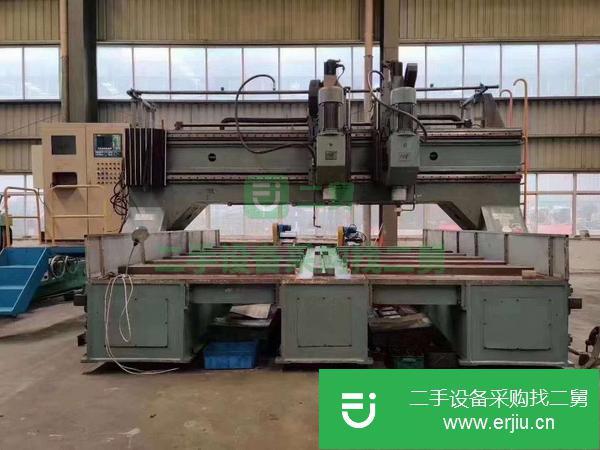 江蘇出售二手山東法因PD4040B-4龍門移動數控鉆床