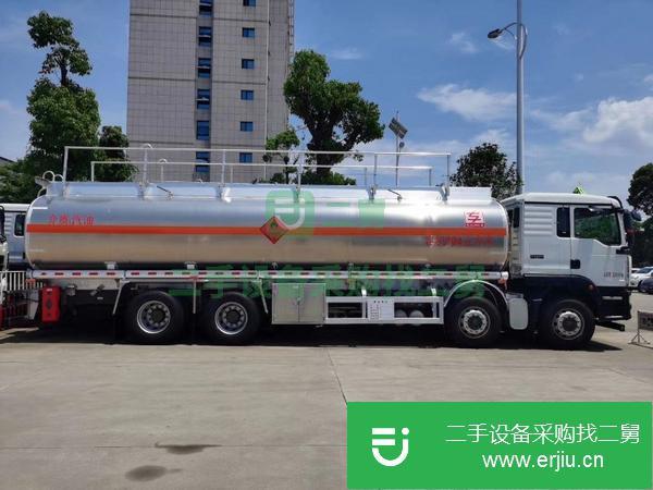 浙江出售二手國五汕德卡30方前四后八鋁合金油罐車