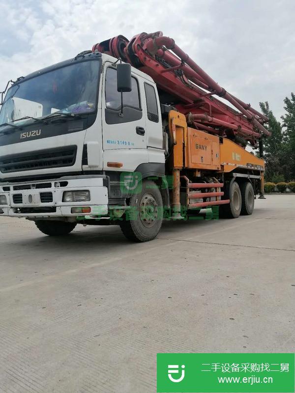 河北出售二手三一泵車，五十鈴46米底盤