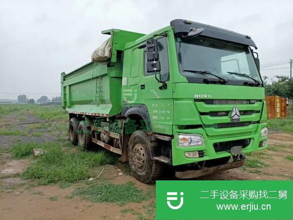 河南出售二手豪沃環保綠5米8自卸車