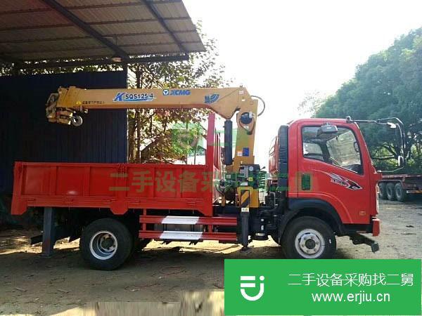 四川出售二手重汽王牌8噸隨車吊