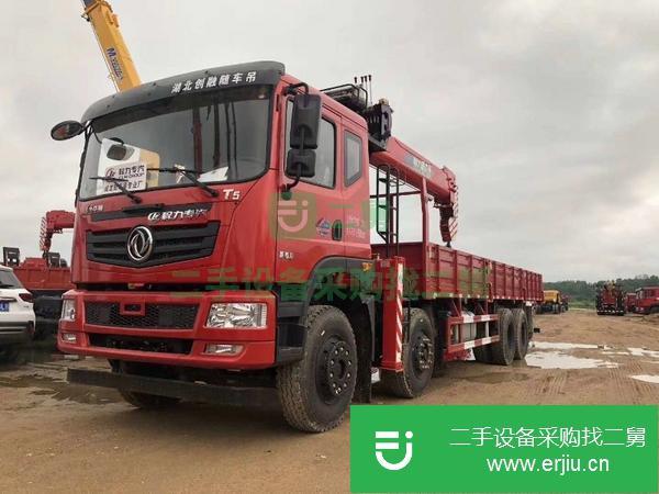 湖北出售二手東風前四后八隨車吊