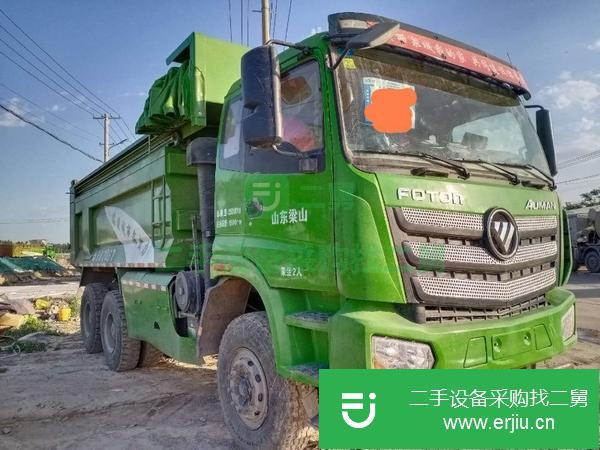 山東出售二手歐曼后八輪5.6米自卸車