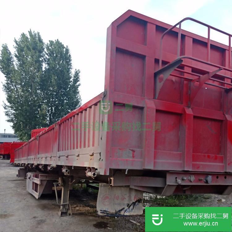 山東出售二手側翻自卸式掛車