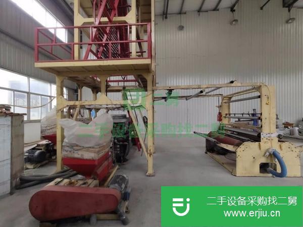 河南出售二手1.6米順德三層共擠吹膜機