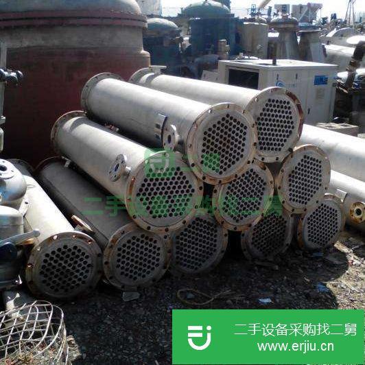 山東出售二手100平方不銹鋼列管冷凝器