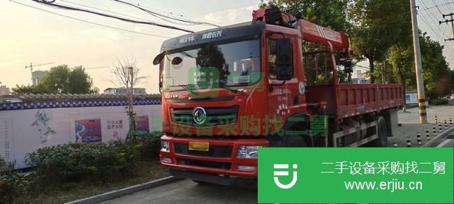湖北出售二手東風(fēng)200馬力8噸4節(jié)臂隨車吊