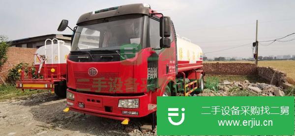 河北出售二手12噸解放J6綠化灑水車