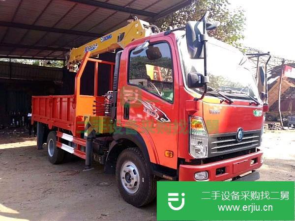 四川出售二手重汽王牌8噸隨車吊