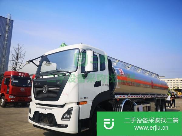 廣東出售二手東風(fēng)天龍前四后八鋁合金油罐車