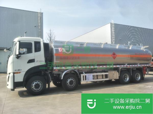 江蘇出售二手東風(fēng)天龍前四后八鋁合金油罐車