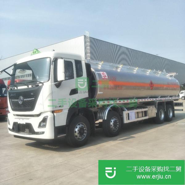 江蘇出售二手東風(fēng)天龍前四后八鋁合金油罐車