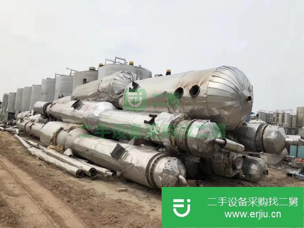山西出售二手四效強制循環(huán)蒸發(fā)器