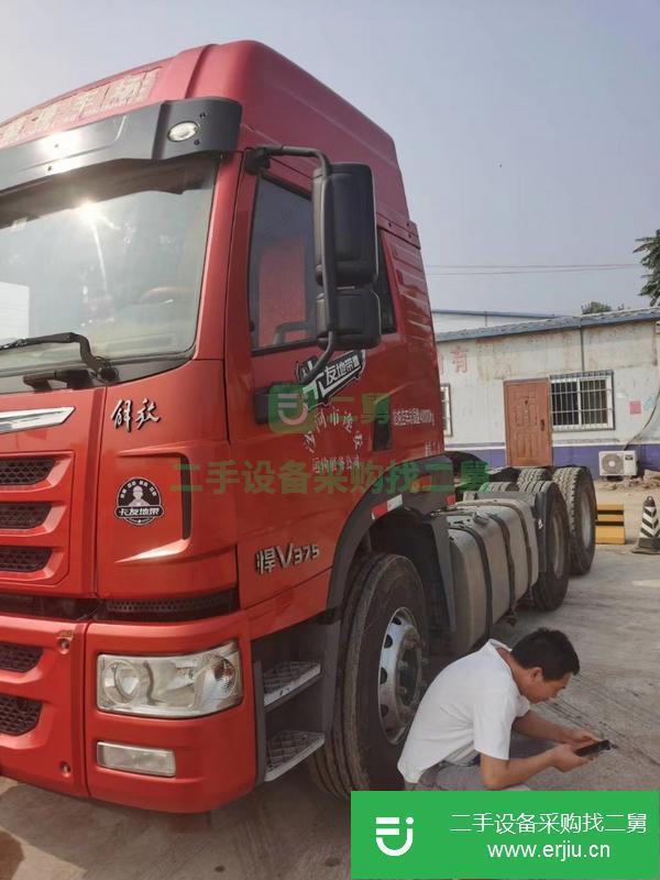 河北出售二手解放牽引車，375馬力雙驅