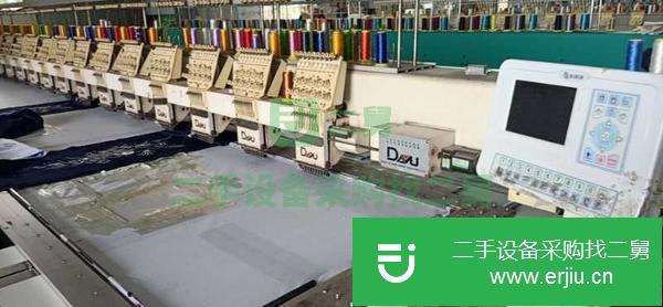 江蘇出售二手16頭400大宇繡花機(jī)