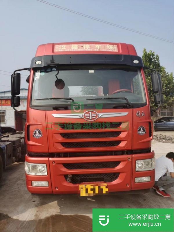 河北出售二手解放牽引車，375馬力雙驅