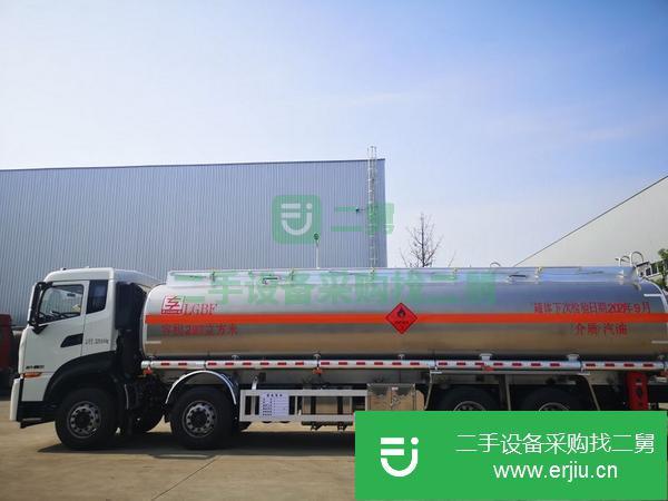 廣東出售二手東風(fēng)天龍前四后八鋁合金油罐車