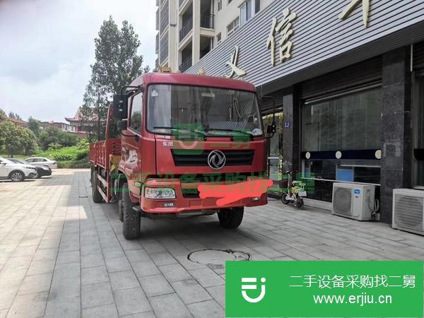 湖北出售二手東風單橋6.3噸隨車吊