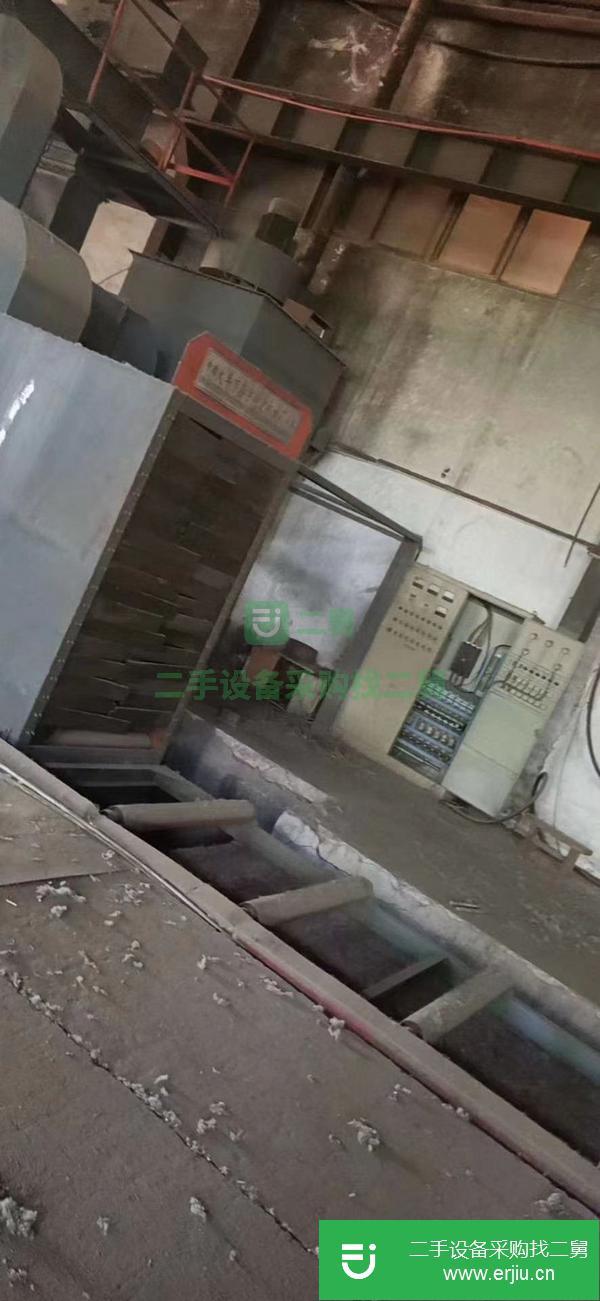 山西出售二手寬一米二，高兩米通過式拋丸機低價出售，機器接電干活