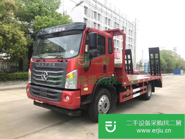 貴州出售二手挖機平板運輸車