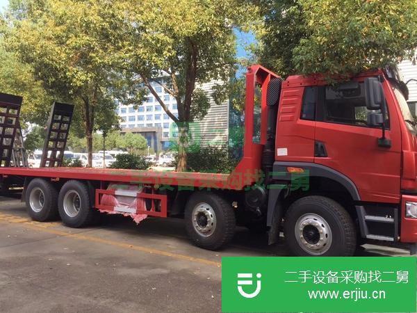 天津出售二手解放悍V前四后八平板運輸車